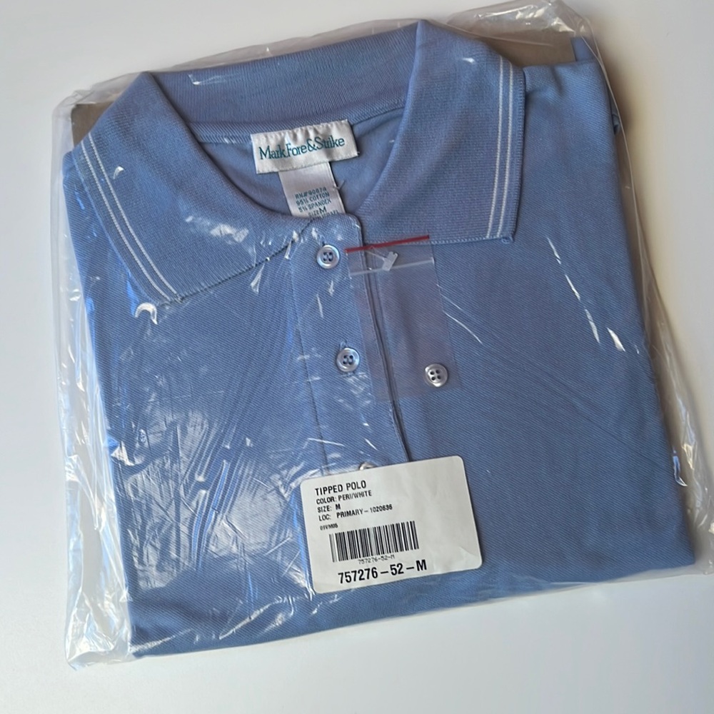 🌻 Mark, fore, and strike tipped polo shirt new